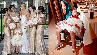 9 fantastiskt roliga bilder på barn som gästar bröllop