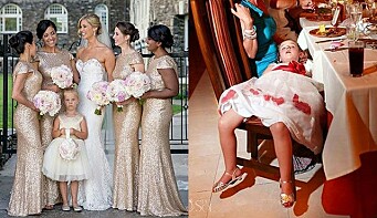 9 fantastiskt roliga bilder på barn som gästar bröllop