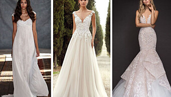 Rätt siluett - här är de vanligaste modellerna på bröllopsklänningar