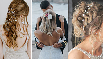 Bröllopsfrisyr – bilder på kort, halvuppsatt och långt hår